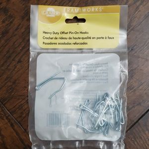 Pin on hooks for curtains.